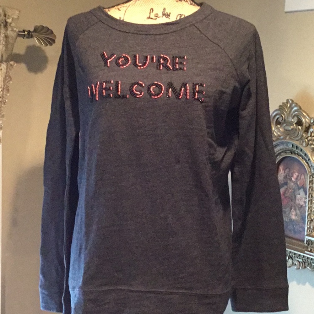 Light Sweat Shirt “You’re Welcome”